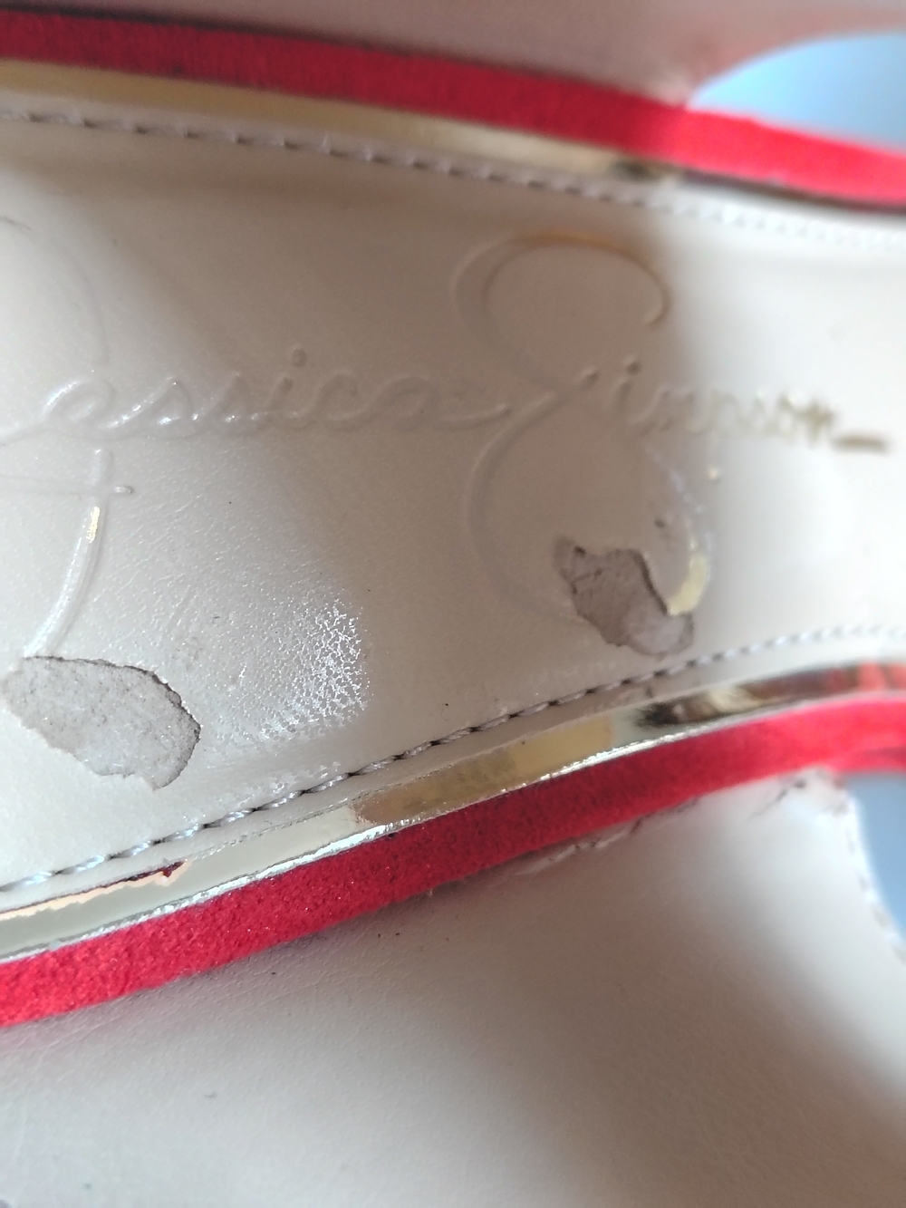Jessica Simpson Saphita Coral Red Platform Espadrille Wedge Sandals Women's 8M - Picture 7 of 11